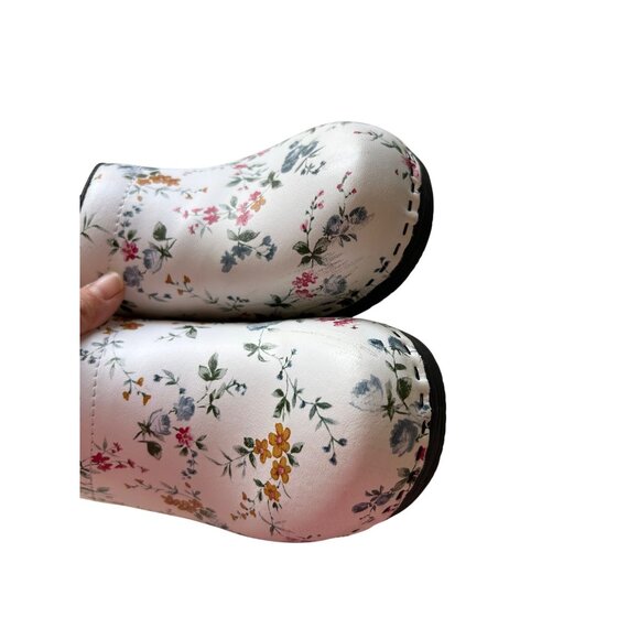 Bjork Women's Sz 42 Professional Linnea Flower Leather Clogs - Picture 2 of 12